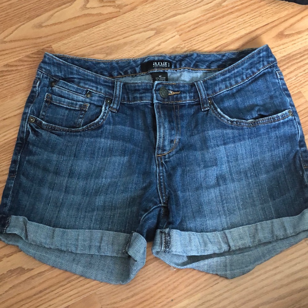 a.n.a blue jean shorts